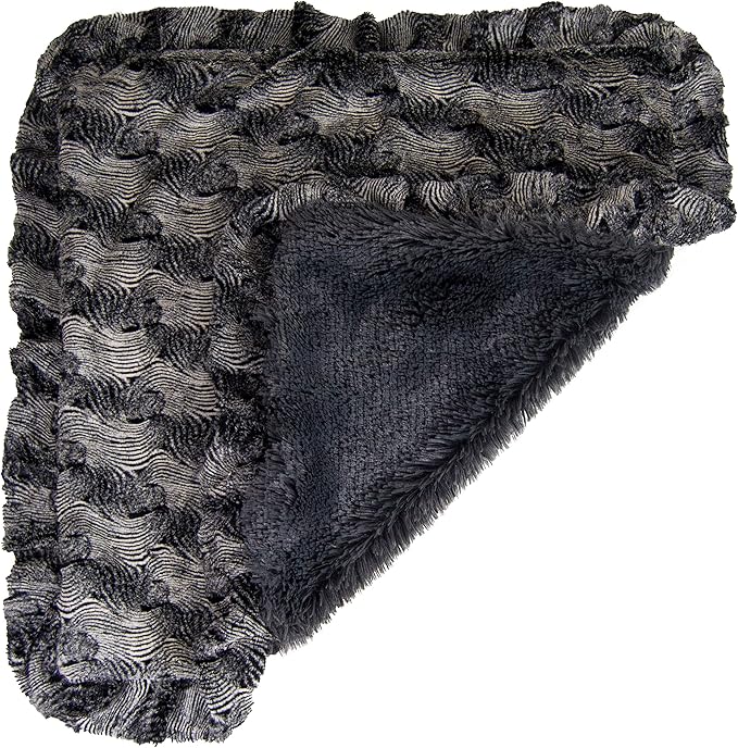 Bessie and Barnie Arctic Seal/Wolfhound Grey Luxury Shag Ultra Plush Faux Fur Pet