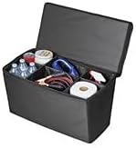 Collections Etc Quilted Pet Seat Extender with Adjustable Storage Bins for Travel