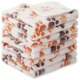 Beige Fleece Dog Blankets, Pack of 3, Small Size