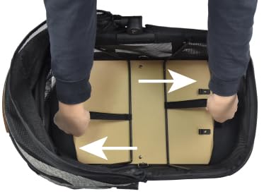 ROODO Dog Stroller Cat Stroller 3-in-1 Multifunctional 4 Wheels Lightweight Foldable Portable Detachble Pet Gear 30lbs Small