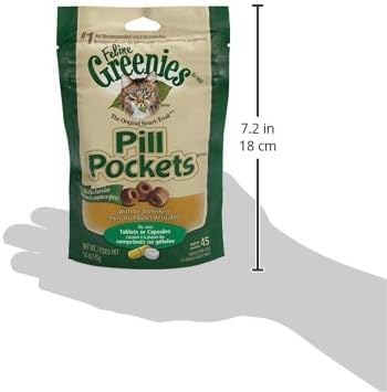 Feline Greenies Pill Pockets Salmon 45 count 1.6 oz 6 PACK For Cat Medicine