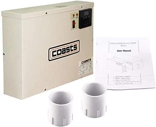 Swimming Pool Heat Pump 5000gallons, Max 40000BTU/hr, Heat Exchanger,240V/60Hz No