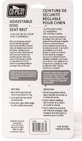 Co-Pilot Adjustable Dog Seat Belt