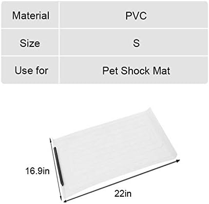 La La Pet® Pet Shock Mat Indoor Pet Repeller Furniture Training Mat Pet Safe Mat Pet Electronic Training Pad for Dogs and Cats(S 22 x 16.9)