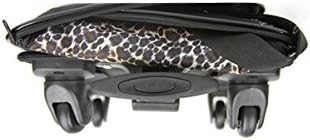 dbest products Pet Smart Cart, Medium, Leopard, Rolling Carrier with Wheels Soft Sided Collapsible Folding Travel Bag, Dog Cat Airline Approved Tote Luggage Backpack