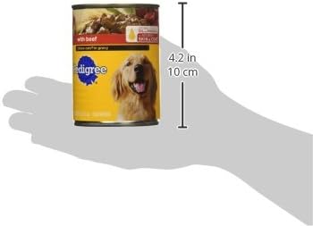 PEDIGREE CHOICE CUTS IN GRAVY Adult Canned Soft Wet Dog Food with Beef, 13.2 oz. Cans (Pack of 12)