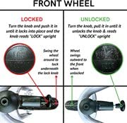 Midlee Dog Red Bike Stroller (Large)