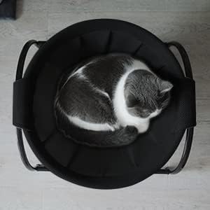 Cat Bed Dedicated Replacement Net Cover Soft Durable Breathability (Black)