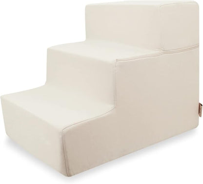 Best Pet Supplies Foldable Foam Pet Steps for Small Dogs and Cats 3-Step