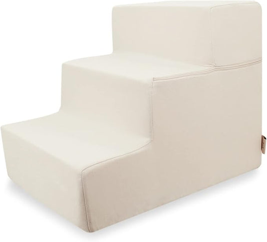 Best Pet Supplies Foldable Foam Pet Steps for Small Dogs and Cats 3-Step