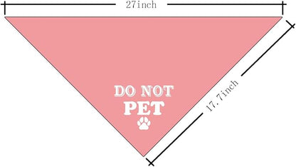 Do Not Pet Dog Bandana (E61)