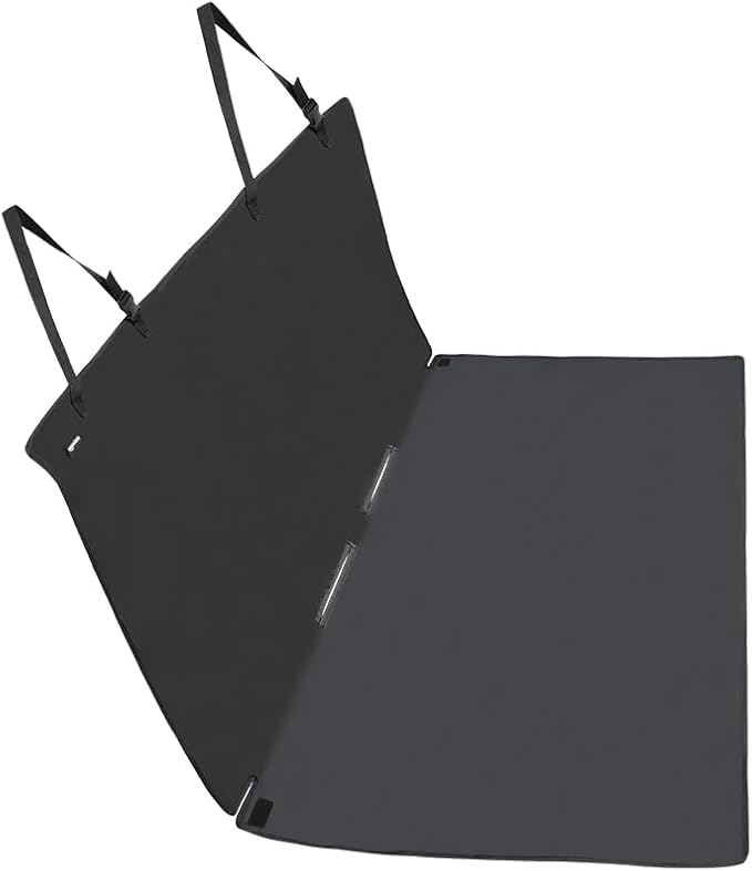 Amazon Basics Waterproof Car Back Bench Seat Cover Protector for Pets 56 x 47, Black