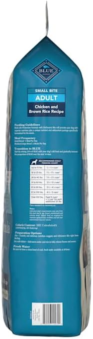 Blue Buffalo Life Protection Formula Adult Small Bite Dry Dog Food, Helps Build and Maintain Strong Muscles, Made with Natural Ingredients, Chicken & Brown Rice Recipe, 34-lb. Bag