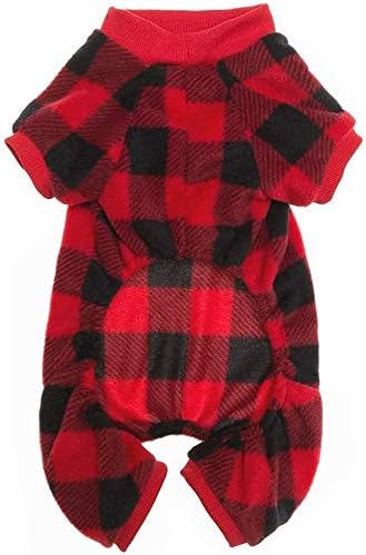 SCENEREAL Dog Pajamas for Small to Large Dogs Soft Pet Sweater Clothes Warm Puppy Onesie Outfits for Doggie Winter Christmas