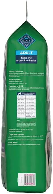 Blue Buffalo Life Protection Formula Adult Dry Dog Food, Helps Build and Maintain Strong Muscles, Made with Natural Ingredients, Lamb & Brown Rice Recipe, 30-lb. Bag