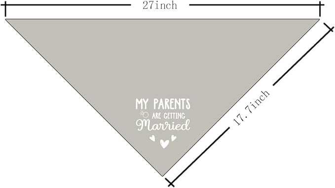 My Parents are Getting Married Dog Bandana (D110)