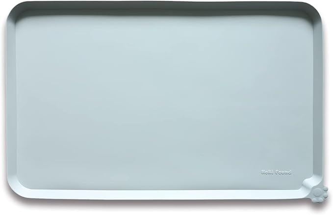 Hoki Found L Silicone Pet Food Mats Tray with Higher Lips