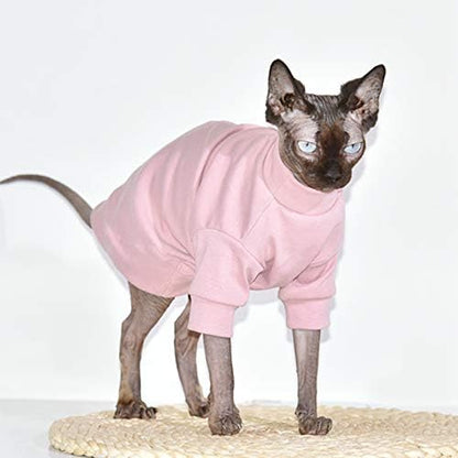 Sphynx Hairless Cat Cotton Tshirts Pet Clothes