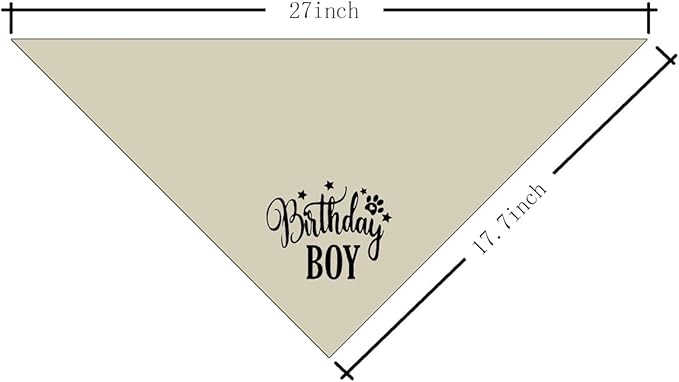 Birthday Dog Bandana 1st Birthday (A19)