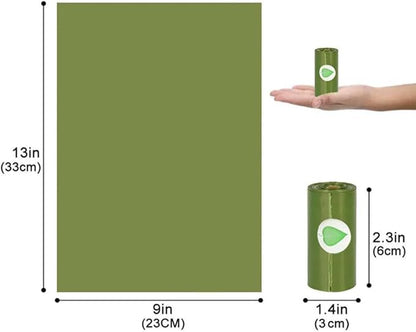 Dog Poop Waste Bags with Dispenser and Leash Clip 150 Count, 100% Leak 10 Refill