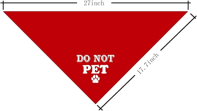 Do Not Pet Dog Bandana (D37)