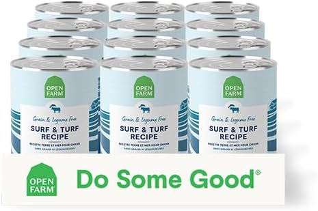 Open Farm Canned Dog Food - Surf and Turf Pate Recipe 12 Cans / 12.5oz