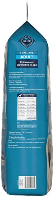 Blue Buffalo Life Protection Formula Adult Small Bite Dry Dog Food, Helps Build and Maintain Strong Muscles, Made with Natural Ingredients, Chicken & Brown Rice Recipe, 30-lb. Bag