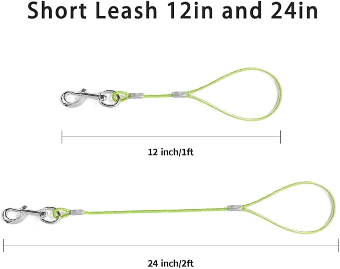 Short Dog Leash Duty-12”/24”Short Chew