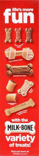 Milk-Bone Flavor Snacks Dog Treats, Small Biscuits, 24 Ounce Crunchy Texture Helps Reduce Tartar (Pack of 2)