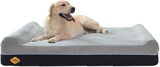 Laifug Orthopedic Memory Foam Extra Large Dog Bed Pillow(50"x36"x10"
