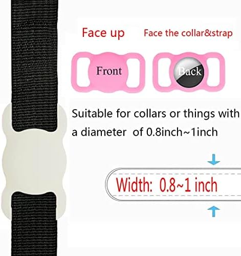 Air Tags-2 Pack Airtag Dog Collar Holder SWINCHO 1-3cm Width