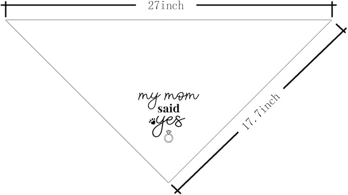 My Mom Said Yes Dog Bandana (C1)