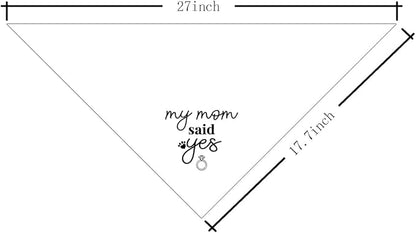 My Mom Said Yes Dog Bandana (C1)