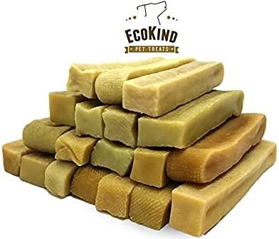 EcoKind Premium Gold Yak Cheese Himalayan Dog Chews, Dog Treats Large Breed, All Natural, High Protein, for Aggressive Chewers, Large - 20+ Chews (5 lb)