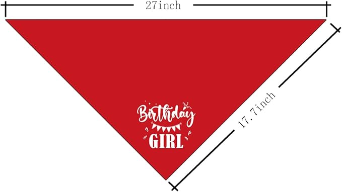 Birthday Girl Dog Bandana (D34)