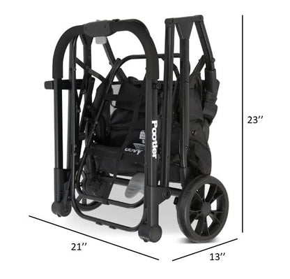 Joovy Pootler 2-in-1 Pet Stroller and Carrier Black