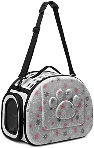 Pet Bag Outdoor Portable Pet Breathable Shoulder Bag Handbag Space EVA Cats Dogs Backpack Folding Travel Shoulder Bag Cats Dogs (Gray, M)