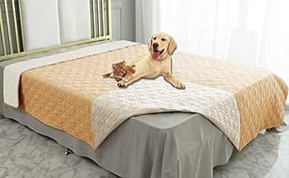 Ameritex Waterproof Dog Bed Cover Pet Blanket for Furniture Bed Couch Sofa Reversible