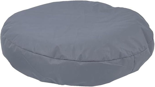 Elastic Round Dog Bed Cover Waterproof 30" Grey