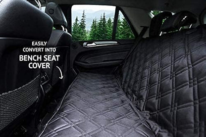 Bulldogology Dog Car Seat Cover For Back Seat