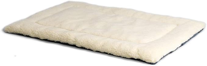 MidWest Homes for Pets Reversible Paw Print Pet Bed in Blue / White 21L x 12W x 2.5H for