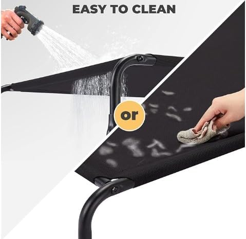 Elevated Dog Bed 35.4x23.6 x 5.9in, Portable