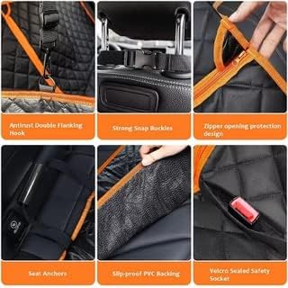 CHEWCREW 4-in-1 Dog Car Seat Cover Waterproof Pet