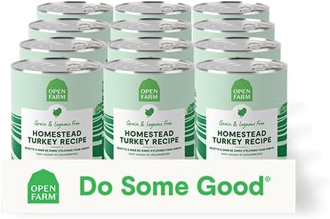 Open Farm Canned Dog Food - Homestead Turkey Pate Recipe 12 Cans / 12.5oz