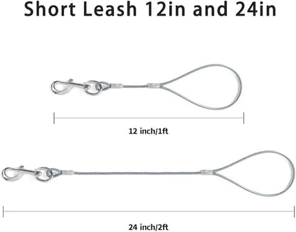 Short Dog Leash Duty-12”/24”Short Chew