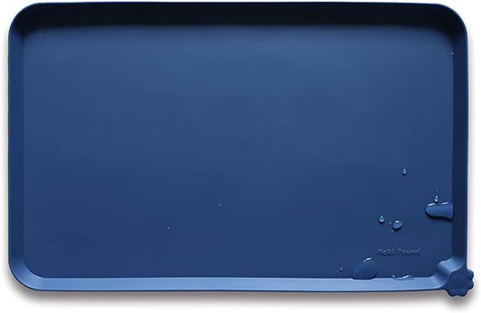 Hoki Found L Silicone Pet Food Mats Tray with High Lips