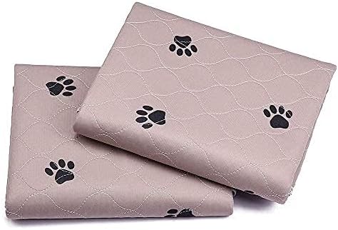 SincoPet Washable Dog Pee Pads with Puppy Grooming Gloves