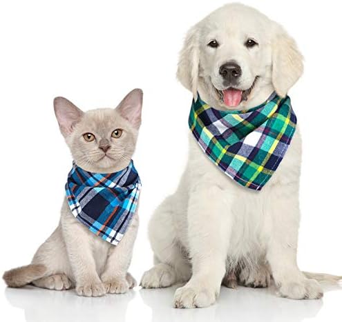 Christmas Dog Bandanas 6 Pieces Style,16.1 Inch)