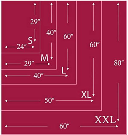 Macevia Fluffy Fleece Dog Blankets (L(40''x60''), Wine)