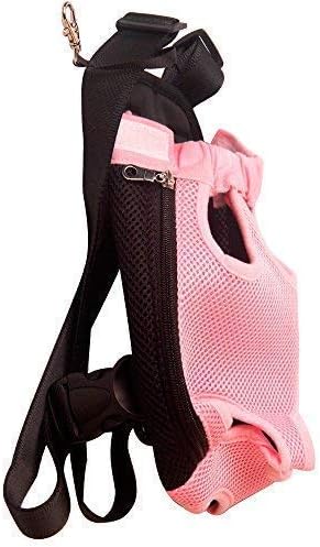 Dog Carrier Pink Legs Out Front Pet Carrier Backpack Comfortable Puppy Bag with Shoulder Strap and Sling for Travel Hiking Camping Outdoor